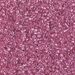 DB0902:  HALF PACK Sparkling Peony Pink Lined Crystal 11/0 Miyuki Delica Bead 50 grams - DB0902_1/2pk