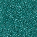 DB0918:  HALF PACK Sparkling Dark Aqua Green Lined Crystal 11/0 Miyuki Delica Bead 50 grams - DB0918_1/2pk