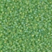 DB1281:  HALF PACK Matte Transparent Lime AB 11/0 Miyuki Delica Bead 50 grams - DB1281_1/2pk