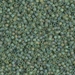 DB1282:  HALF PACK Matte Transparent Olive AB 11/0 Miyuki Delica Bead 50 grams - DB1282_1/2pk