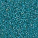 DB1283:  HALF PACK Matte Transparent Caribbean Teal AB 11/0 Miyuki Delica Bead 50 grams - DB1283_1/2pk