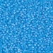 DB1284:  HALF PACK Matte Transparent Ocean Blue AB 11/0 Miyuki Delica Bead 50 grams - DB1284_1/2pk