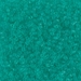 DB1304:  HALF PACK Dyed Transparent Dark Mint Green 11/0 Miyuki Delica Bead 50 grams - DB1304_1/2pk