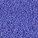 DB1597:  HALF PACK Matte Opaque Cyan Blue AB 11/0 Miyuki Delica Bead 50 grams - DB1597_1/2pk