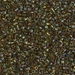 DB1741:  HALF PACK Olive Lined Orange AB 11/0 Miyuki Delica Bead 50 grams - DB1741_1/2pk