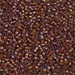 DB1750:  HALF PACK Sparkling Beige Lined Root Beer AB 11/0 Miyuki Delica Bead 50 grams - DB1750_1/2pk