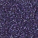 DB1756:  HALF PACK Sparkling Purple Lined Amethyst AB 11/0 Miyuki Delica Bead 50 grams - DB1756_1/2pk