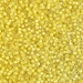 DB1776:  HALF PACK White Lined Yellow AB 11/0 Miyuki Delica Bead 50 grams - DB1776_1/2pk