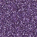 DB2168:  HALF PACK Duracoat Silverlined Dyed Dk Orchid 11/0 Miyuki Delica Bead 50 grams - DB2168_1/2pk