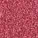 DB2175:  HALF PACK Duracoat Semi-Frosted Silverlined Dyed Hibiscus 11/0 Miyuki Delica Bead 50 grams - DB2175_1/2pk