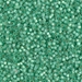DB2188:  HALF PACK Duracoat Semi-Frosted Silverlined Dyed Spearmint 11/0 Miyuki Delica Bead 50 grams - DB2188_1/2pk