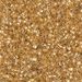DBC-0033:  HALF PACK 24kt Gold Lined Crystal Cut 11/0 Miyuki Delica Bead 25 grams - DBC-0033_1/2pk
