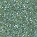 DBC-0060:  HALF PACK Lime Lined Crystal AB Cut 11/0 Miyuki Delica Bead 50 grams - DBC-0060_1/2pk