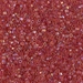 DBC-0062:  HALF PACK Light Cranberry Lined Topaz Luster Cut 11/0 Miyuki Delica Bead 50 grams - DBC-0062_1/2pk