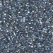 DBC-0111:  HALF PACK Transparent Blue Gray Rainbow Gold Luster Cut 11/0 Miyuki Delica Bead 50 grams - DBC-0111_1/2pk