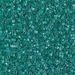 DBC-0918:  HALF PACK Sparkling Dark Aqua Green Lined Crystal Cut 11/0 Miyuki Delica Bead 50 grams - DBC-0918_1/2pk