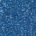 DBC-0920:  HALF PACK Sparkling Cerulean Blue Lined Crystal Cut 11/0 Miyuki Delica Bead 50 grams - DBC-0920_1/2pk