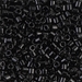 DBL-0010:  HALF PACK Black 8/0 Miyuki Delica Bead 50 grams - DBL-0010_1/2pk