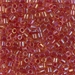 DBL-0062:  HALF PACK Light Cranberry Lined Topaz Luster 8/0 Miyuki Delica Bead 50 grams - DBL-0062_1/2pk