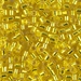 DBL-0145:  HALF PACK Silverlined Yellow 8/0 Miyuki Delica Bead 50 grams - DBL-0145_1/2pk