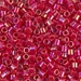 DBL-0162:  HALF PACK Opaque Red AB 8/0 Miyuki Delica Bead 50 grams - DBL-0162_1/2pk