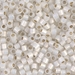 DBL-0221:  HALF PACK Gilt Lined White Opal 8/0 Miyuki Delica Bead 50 grams - DBL-0221_1/2pk