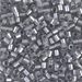 DBL-0271:  HALF PACK Sparkling Silver Gray Lined Crystal 8/0 Miyuki Delica Bead 50 grams - DBL-0271_1/2pk