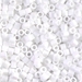 DBL-0351:  HALF PACK Matte White 8/0 Miyuki Delica Bead 50 grams - DBL-0351_1/2pk