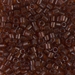 DBL-0709:  HALF PACK Transparent Dark Topaz 8/0 Miyuki Delica Bead 50 grams - DBL-0709_1/2pk