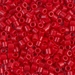 DBL-0723:  HALF PACK Opaque Red 8/0 Miyuki Delica Bead 50 grams - DBL-0723_1/2pk