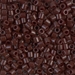 DBL-0734:  HALF PACK Opaque Chocolate 8/0 Miyuki Delica Bead 50 grams - DBL-0734_1/2pk