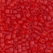 DBL-0745:  HALF PACK Matte Transparent Red Orange 8/0 Miyuki Delica Bead 50 grams - DBL-0745_1/2pk