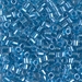 DBL-0905:  HALF PACK Sparkling Blue Lined Crystal 8/0 Miyuki Delica Bead 50 grams - DBL-0905_1/2pk
