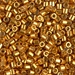 DBL-1833:  HALF PACK Duracoat Galvanized Yellow Gold 8/0 Miyuki Delica Bead 50 grams - DBL-1833_1/2pk