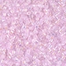 DBM0055:  HALF PACK Pink Lined Crystal AB 10/0 Miyuki Delica Bead 50 grams - DBM0055_1/2pk