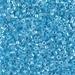 DBM0057:  HALF PACK Aqua Lined Crystal AB 10/0 Miyuki Delica Bead 50 grams - DBM0057_1/2pk