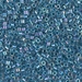 DBM0058:  HALF PACK Marine Blue Lined Crystal AB 10/0 Miyuki Delica Bead 50 grams - DBM0058_1/2pk