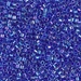 DBM0063:  HALF PACK Cobalt Lined Sapphire AB 10/0 Miyuki Delica Bead 50 grams - DBM0063_1/2pk