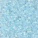 DBM0083:  HALF PACK Transparent Pale Aqua AB 10/0 Miyuki Delica Bead 50 grams - DBM0083_1/2pk