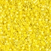 DBM0160:  HALF PACK Opaque Yellow AB 10/0 Miyuki Delica Bead 50 grams - DBM0160_1/2pk
