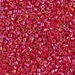 DBM0162:  HALF PACK Opaque Red AB 10/0 Miyuki Delica Bead 50 grams - DBM0162_1/2pk