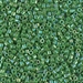 DBM0163:  HALF PACK Opaque Green AB 10/0 Miyuki Delica Bead 50 grams - DBM0163_1/2pk