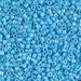 DBM0164:  HALF PACK Opaque Turquoise Blue AB 10/0 Miyuki Delica Bead 50 grams - DBM0164_1/2pk
