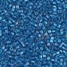 DBM0177:  HALF PACK Transparent Capri Blue AB 10/0 Miyuki Delica Bead 50 grams - DBM0177_1/2pk