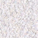 DBM0202:  HALF PACK White Pearl AB 10/0 Miyuki Delica Bead 50 grams - DBM0202_1/2pk