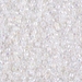 DBM0222:  HALF PACK White Opal AB 10/0 Miyuki Delica Bead 50 grams - DBM0222_1/2pk