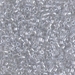 DBM0271:  HALF PACK Sparkling Silver Gray Lined Crystal 10/0 Miyuki Delica Bead 50 grams - DBM0271_1/2pk