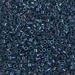 DBM0286:  HALF PACK Midnight Blue Lined Aqua AB 10/0 Miyuki Delica Bead 50 grams - DBM0286_1/2pk