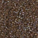 DBM0287:  HALF PACK Cinnamon Lined Topaz Luster 10/0 Miyuki Delica Bead 50 grams - DBM0287_1/2pk