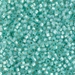 DBM0626:  HALF PACK Dyed Light Aqua Green Silverlined Alabaster  10/0 Miyuki Delica Bead 50 grams - DBM0626_1/2pk